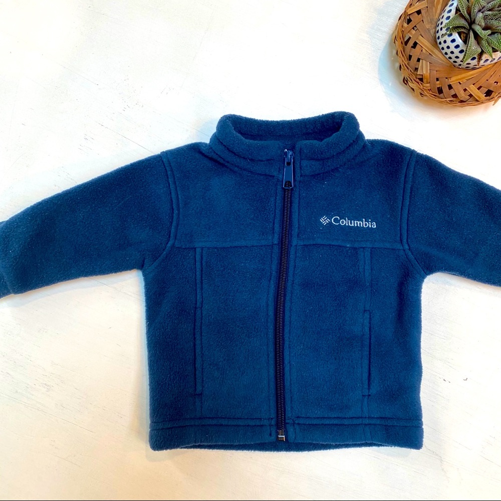 Columbia fleece zipper jacket 3-6 months